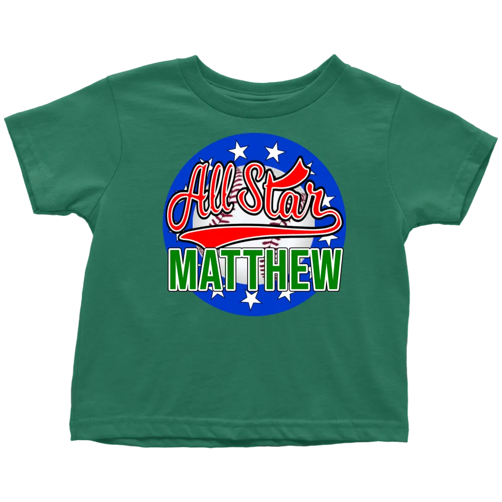 MATTHEW ALL STAR TODDLER T-SHIRT FOR MATTHEW