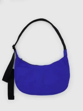 Medium Nylon Crescent Bag: Lapis