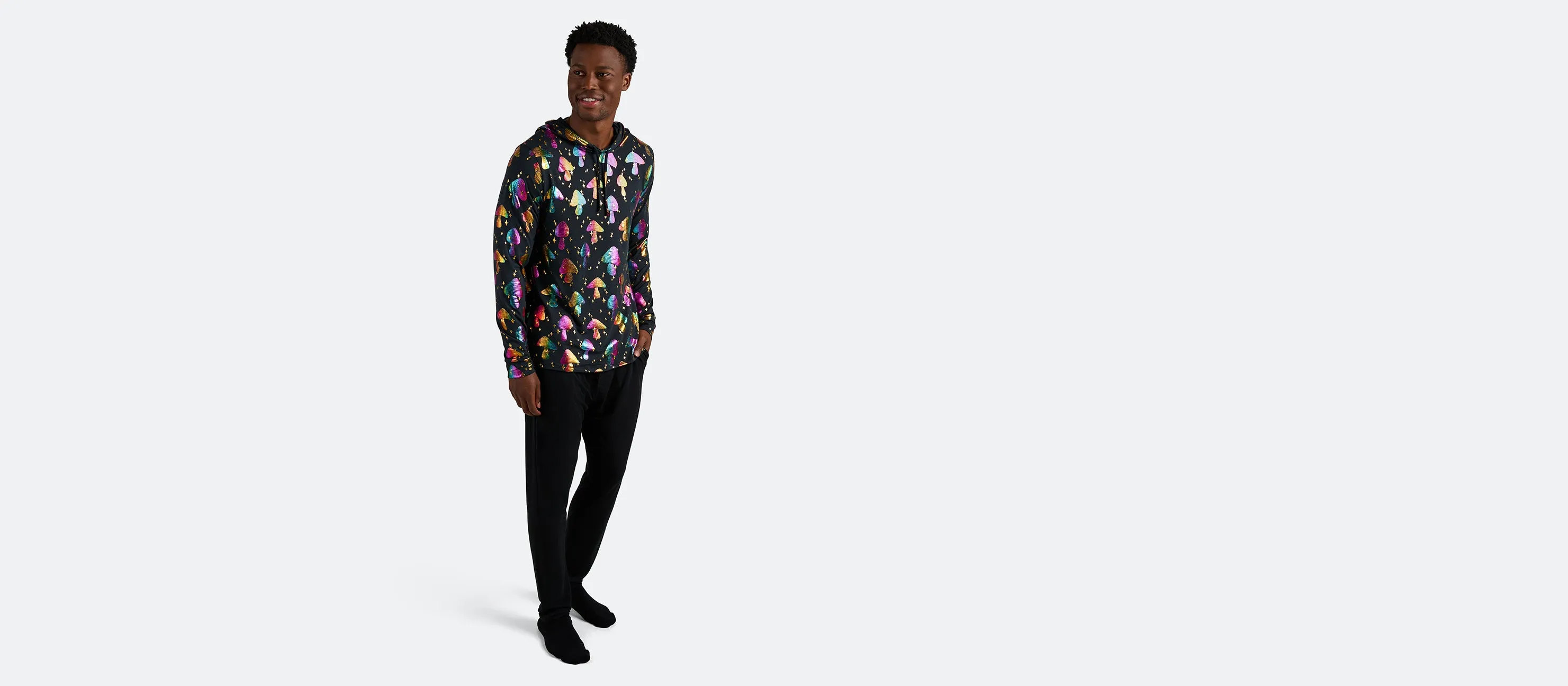 Men's Pullover Hoodie | Disco Shrooms