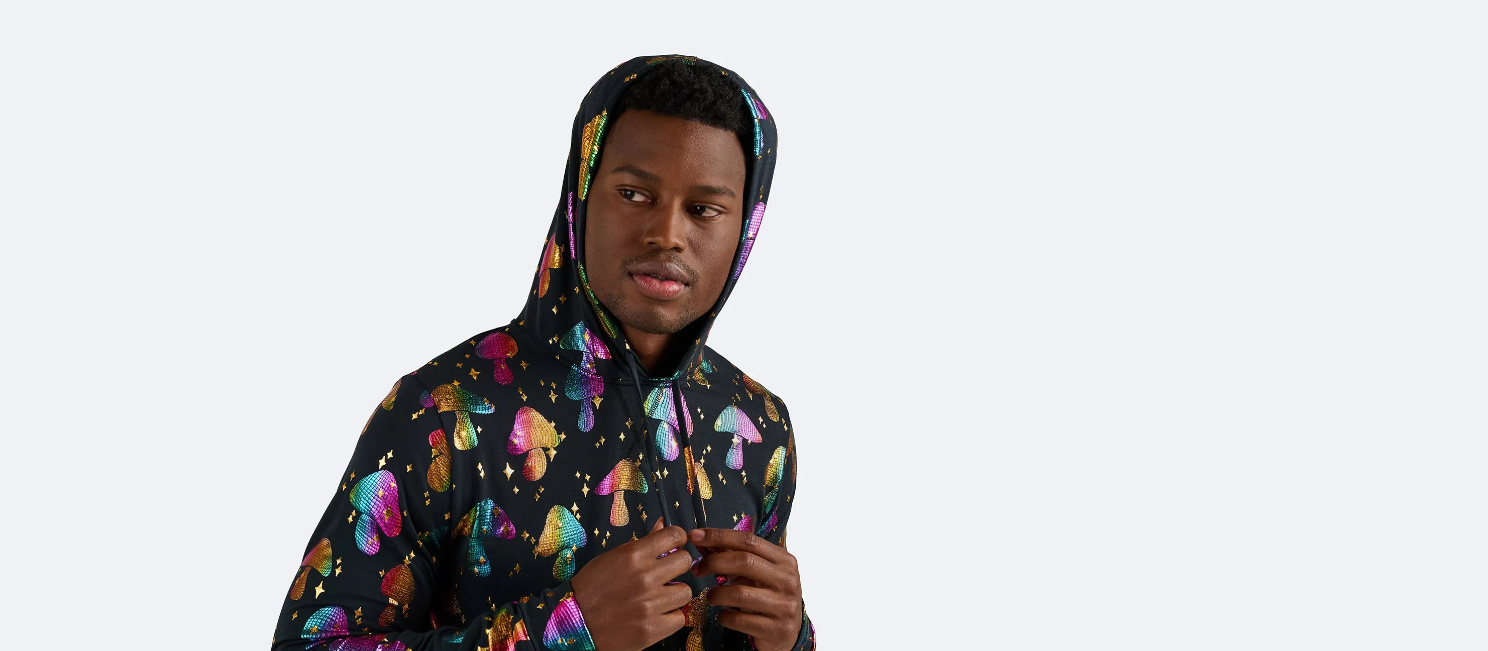 Men's Pullover Hoodie | Disco Shrooms