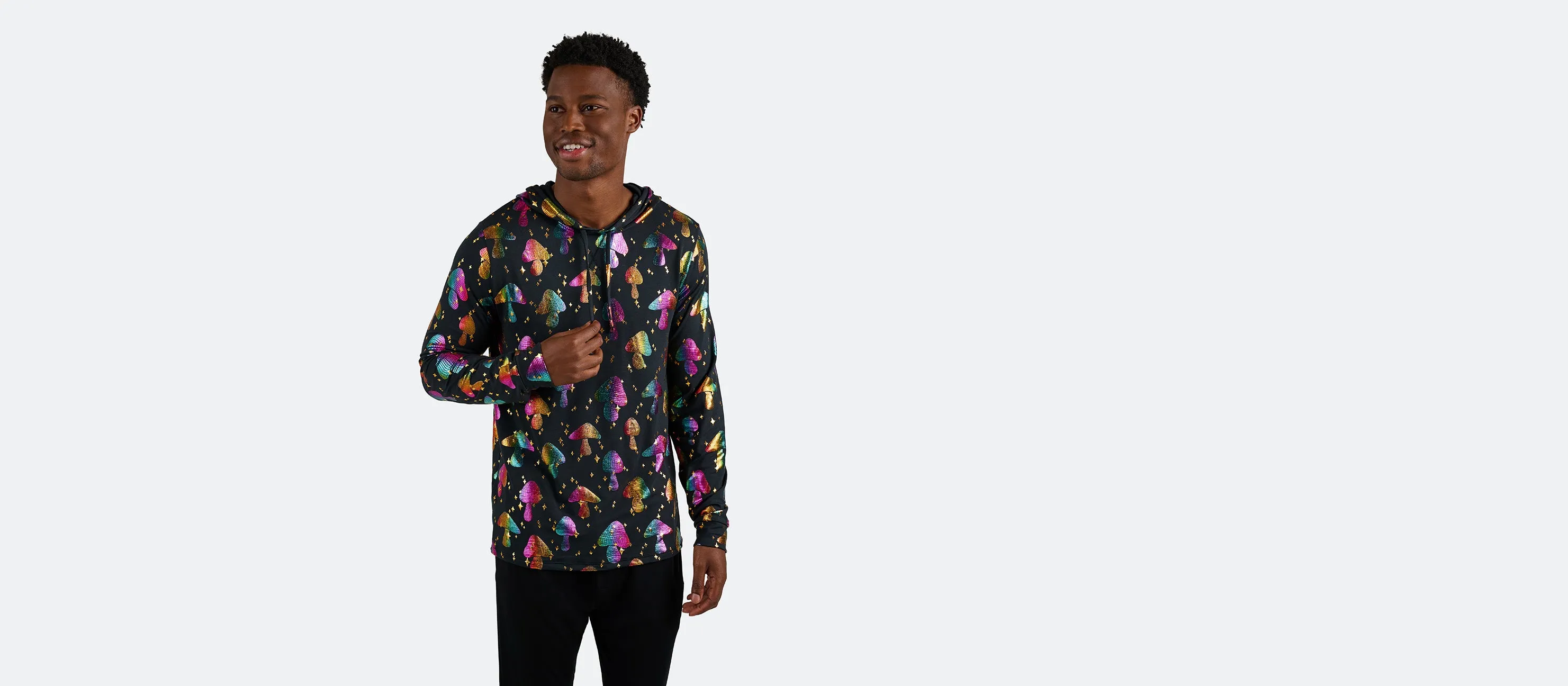 Men's Pullover Hoodie | Disco Shrooms