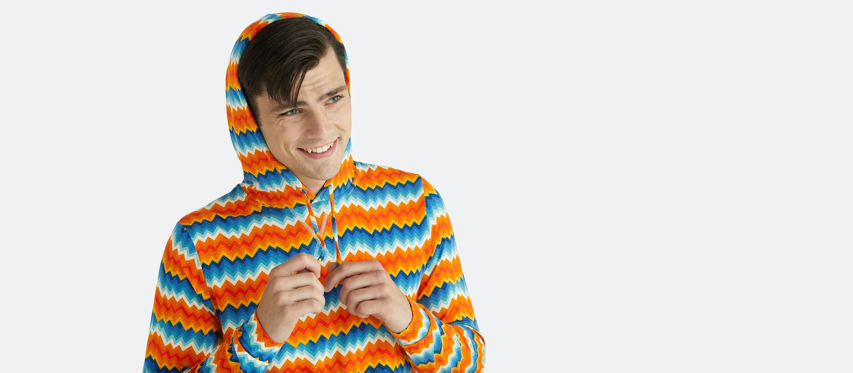 Men's Pullover Hoodie | Groovy Chevron