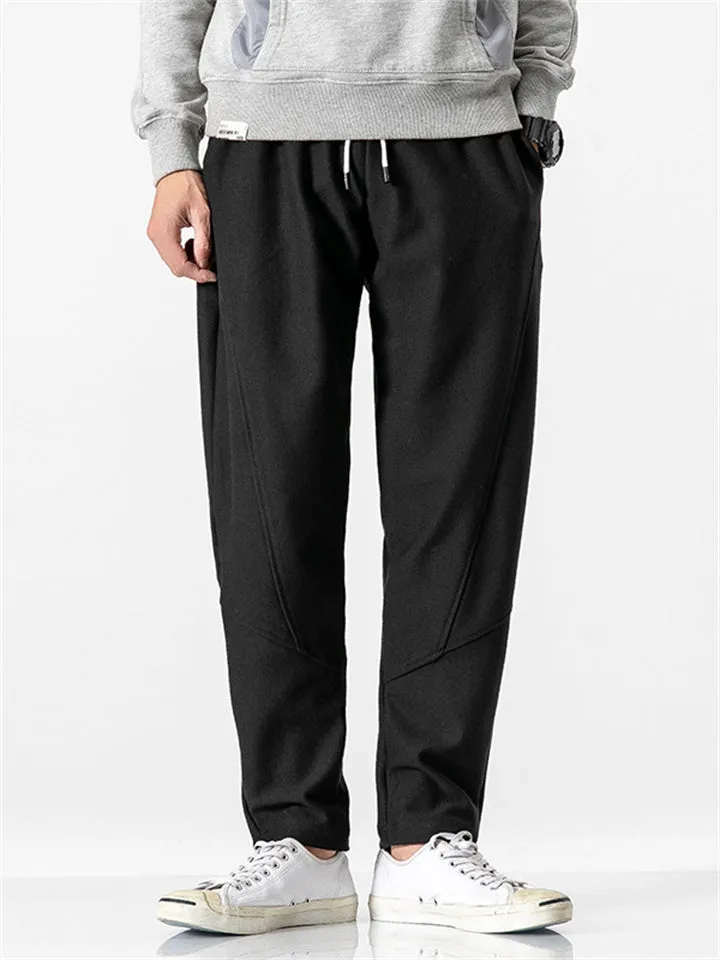 Men's Winter Thermal Plush Thickened Casual Trousers