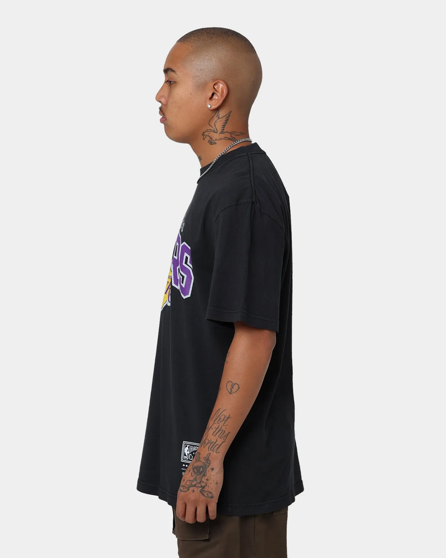 Mitchell & Ness Los Angeles Lakers Vintage Arch Short Sleeve T-Shirt Black