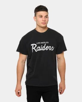 Mitchell & Ness Men's Los Angeles Raiders Script Wordmark T-Shirt Black