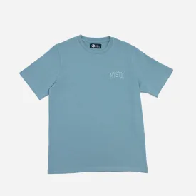 Mystic Embroidered Heavyweight Tonal T-Shirt in Light Blue