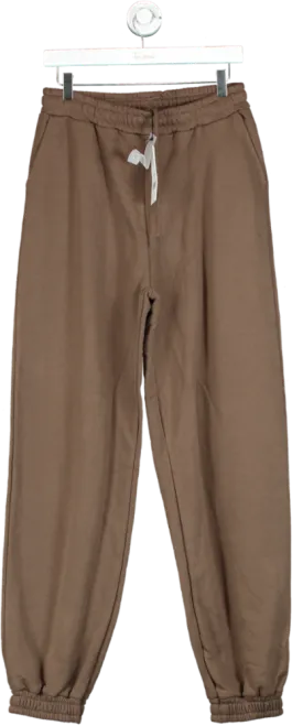 NA-KD Brown Straight Sweatpants UK M