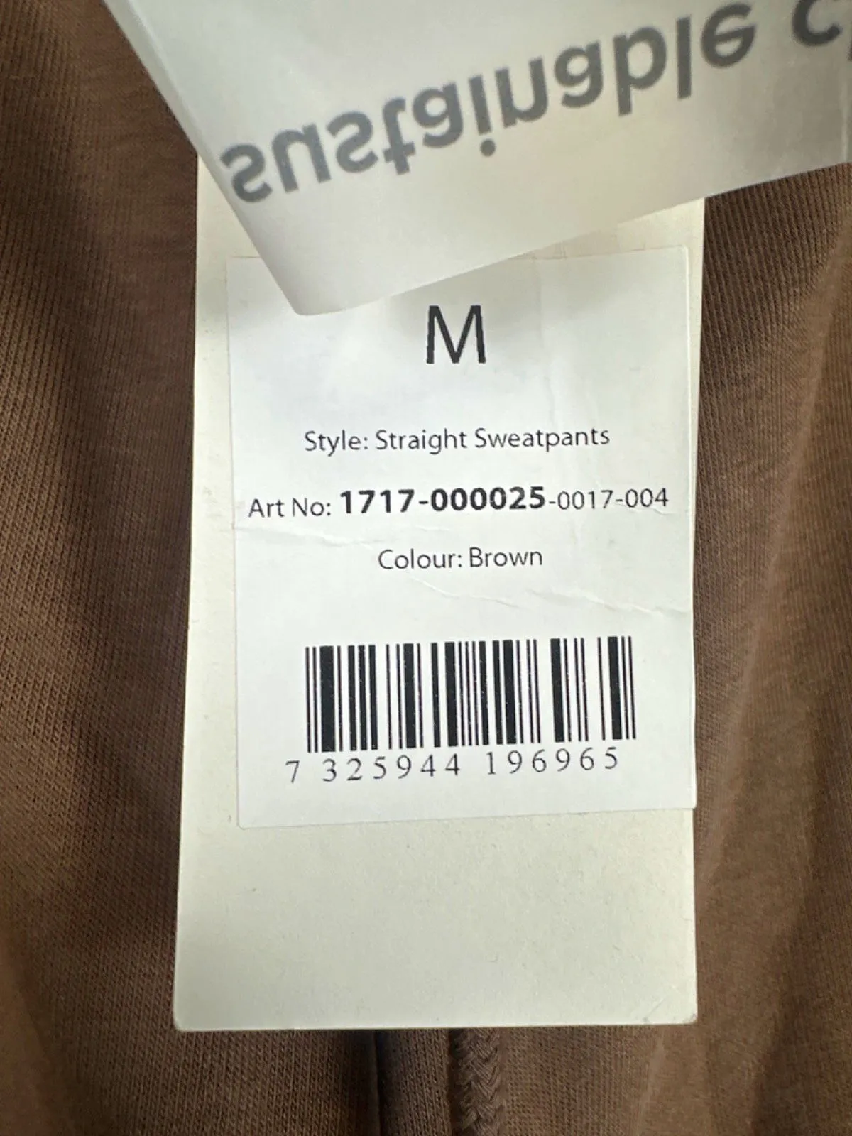 NA-KD Brown Straight Sweatpants UK M