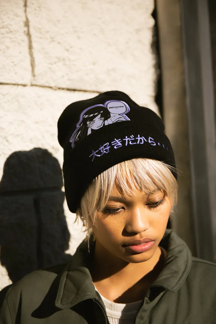 Naruto Hinata Beanie - Black