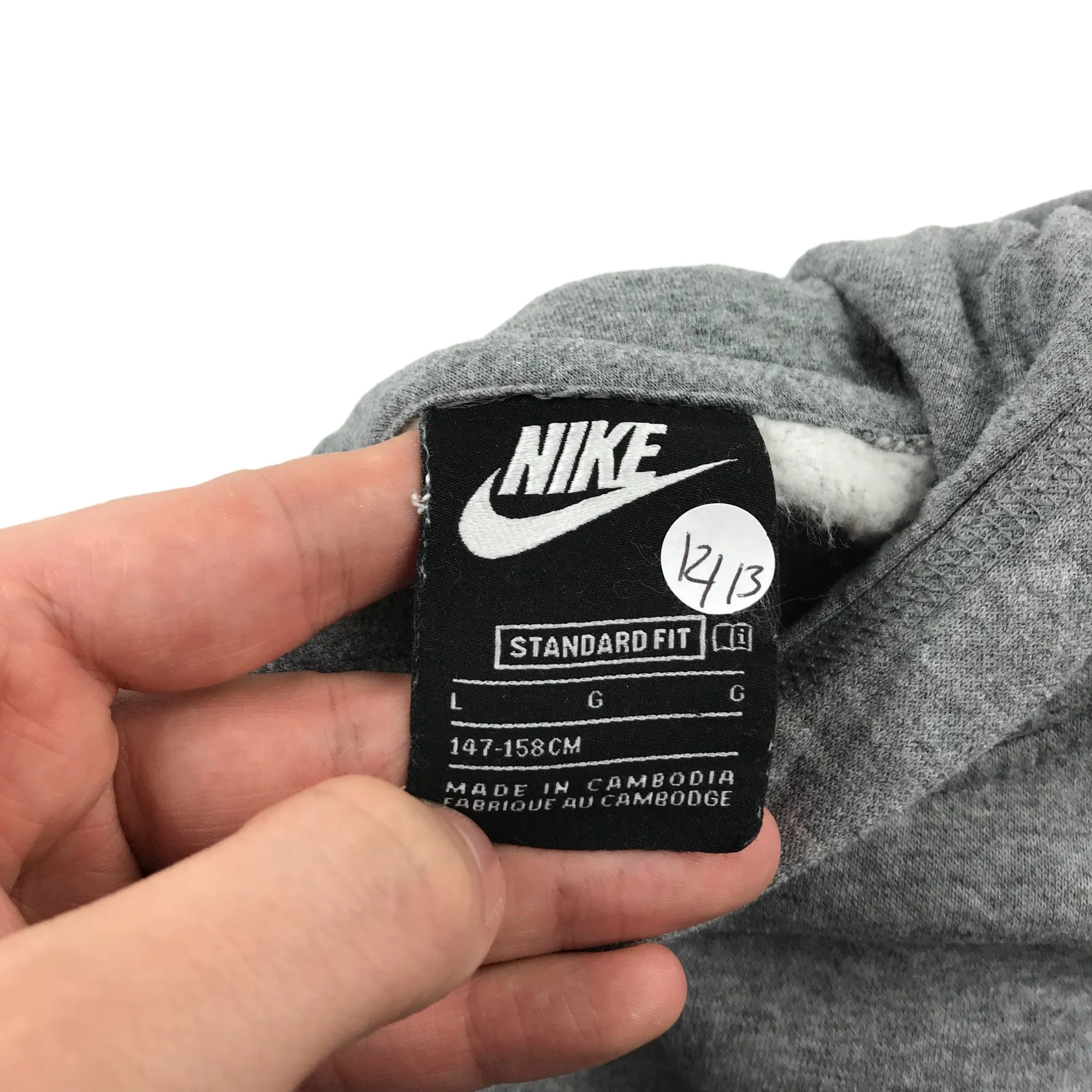 Nike hoodie 11-13 years light grey pullover