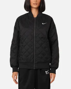 Nike Women's Sportswear Reversible Varsity Bomber Jacket Black/White