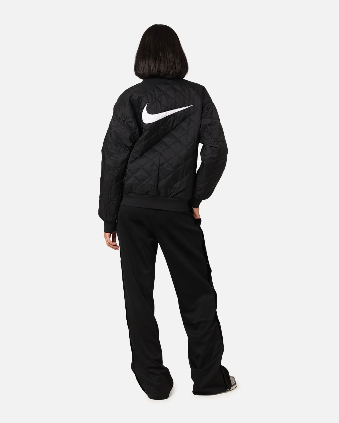 Nike Women's Sportswear Reversible Varsity Bomber Jacket Black/White