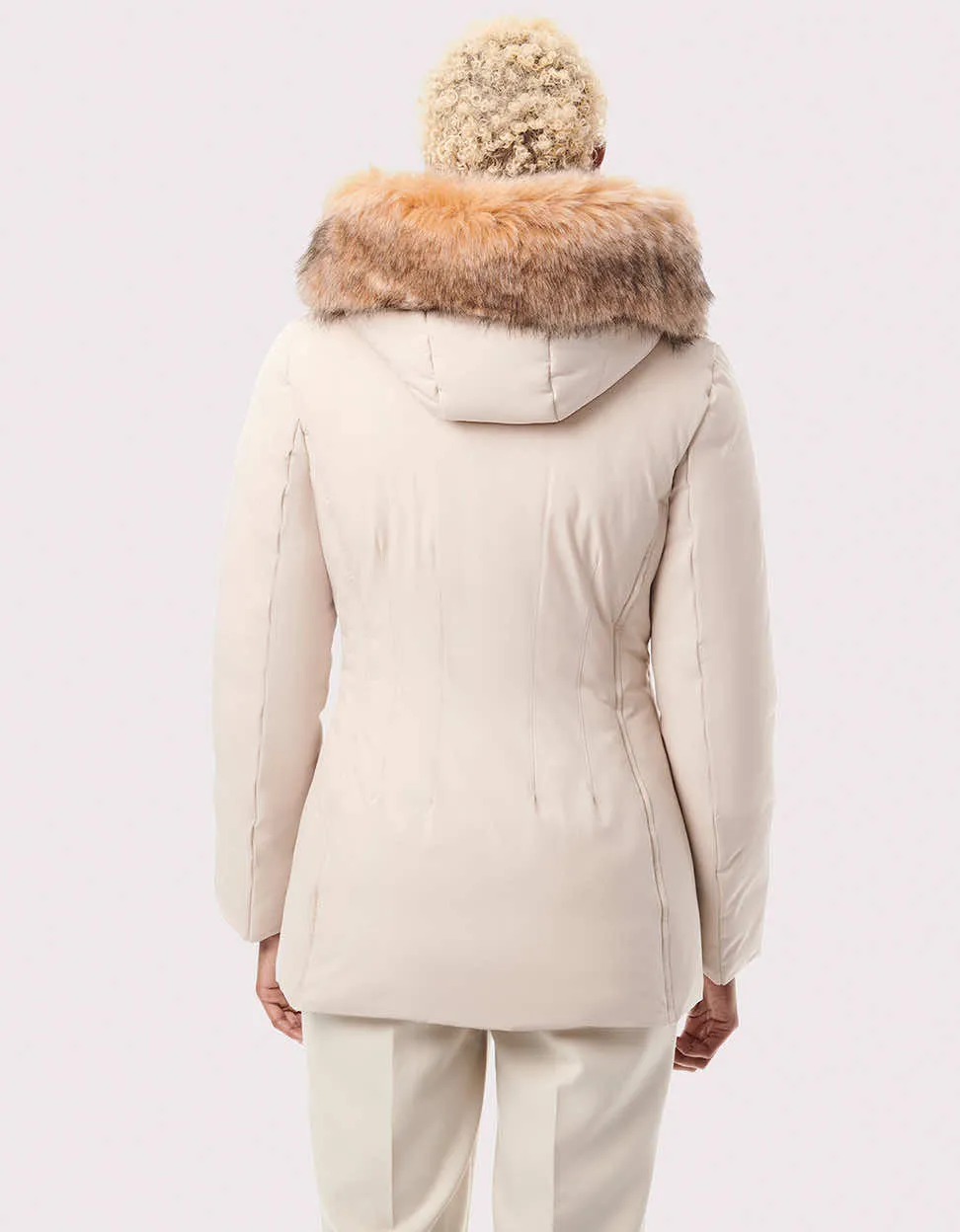 Nordic Vegan Fur Trim Puffer Jacket