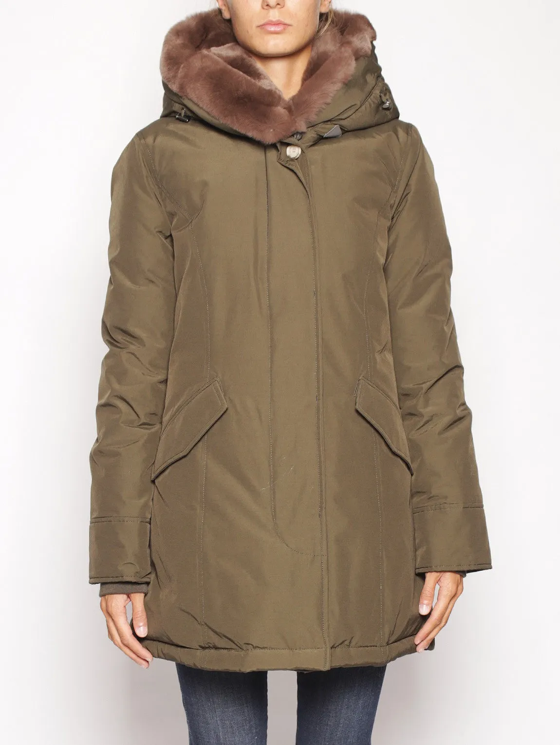 Parka con Pelliccia Rimovibile MILITARE