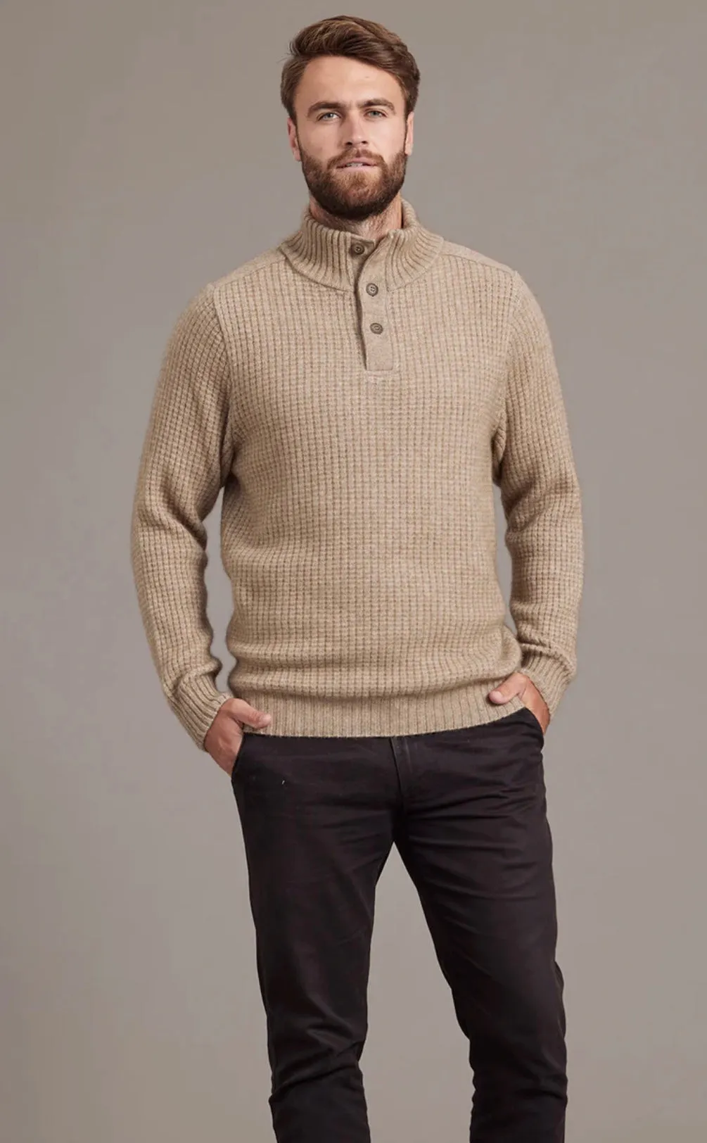 Placket Jumper With Button