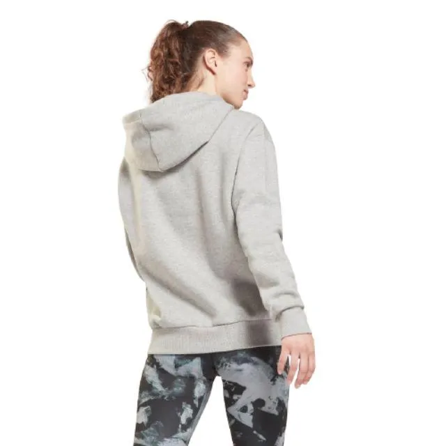 Reebok Identity Logo Fleece Pullover Women Training Sweatshirt Grey