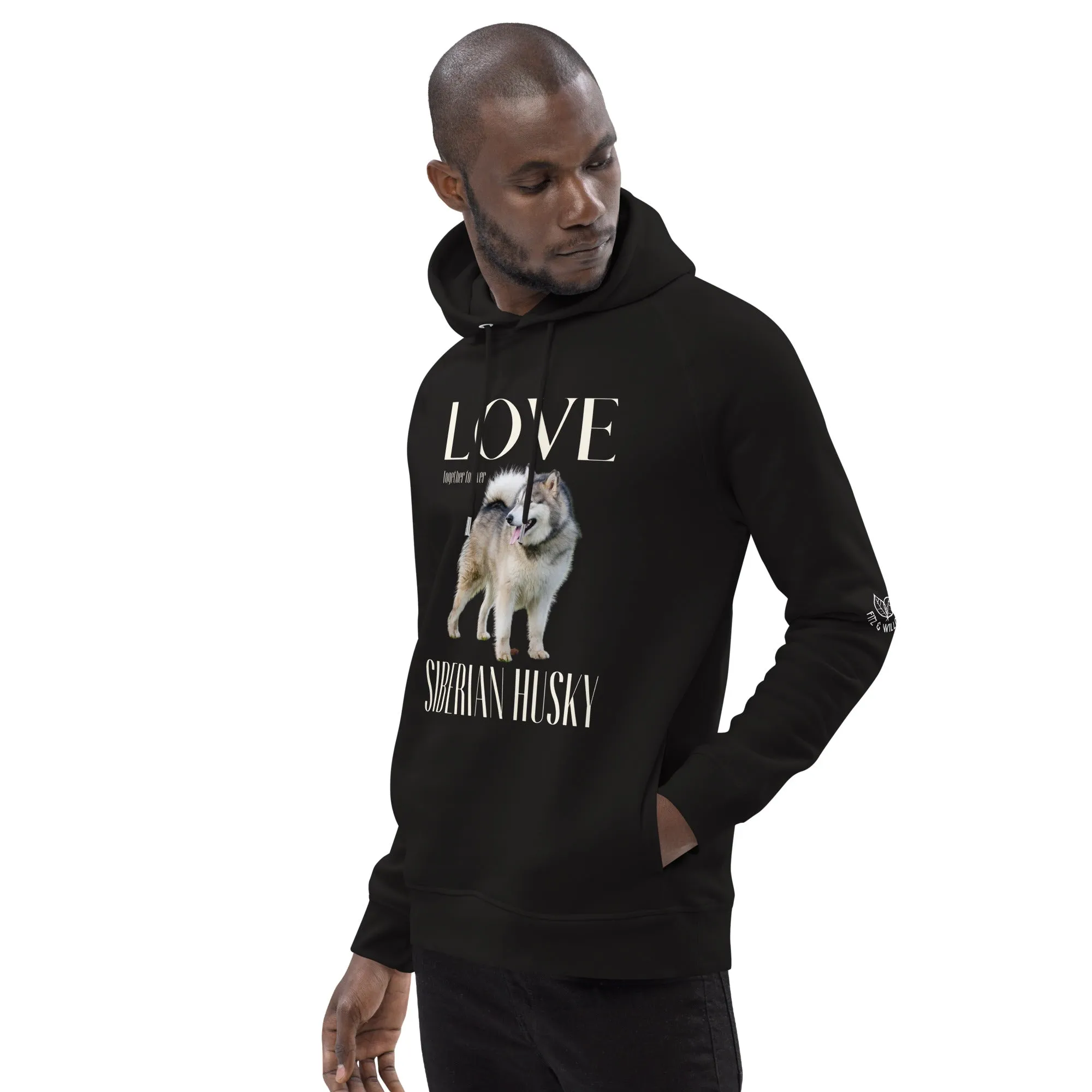 Siberian Husky, unisex pullover hoodie