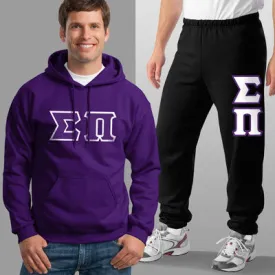 Sigma Pi Hoodie and Sweatpants, Package Deal - TWILL