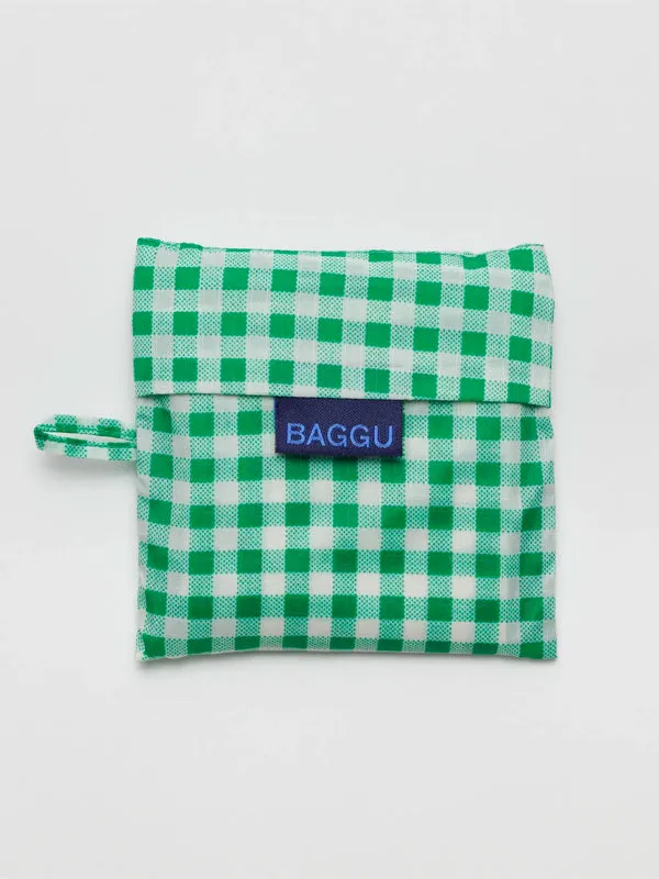 Standard Baggu: Green Gingham