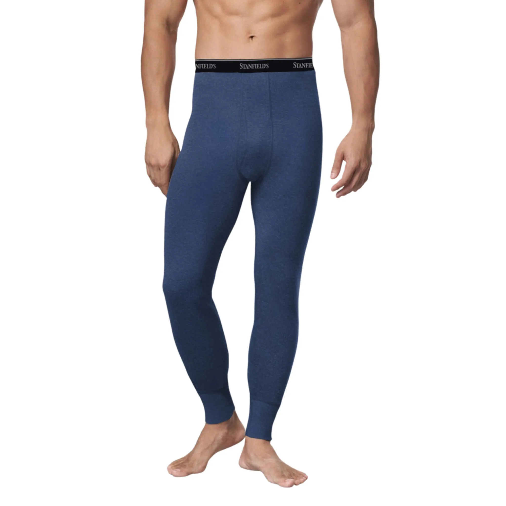 Stanfield's Men's Long Johns 1452 - Poly/Cotton Two-Layers, Pack of 2, Reinforced Cuffs, Insulating Air, Warm, Comfortable, Ideal for Cold Climates | Sizes S-XL