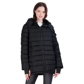 Steve Madden Women's Jacket with Fur Lined Hood