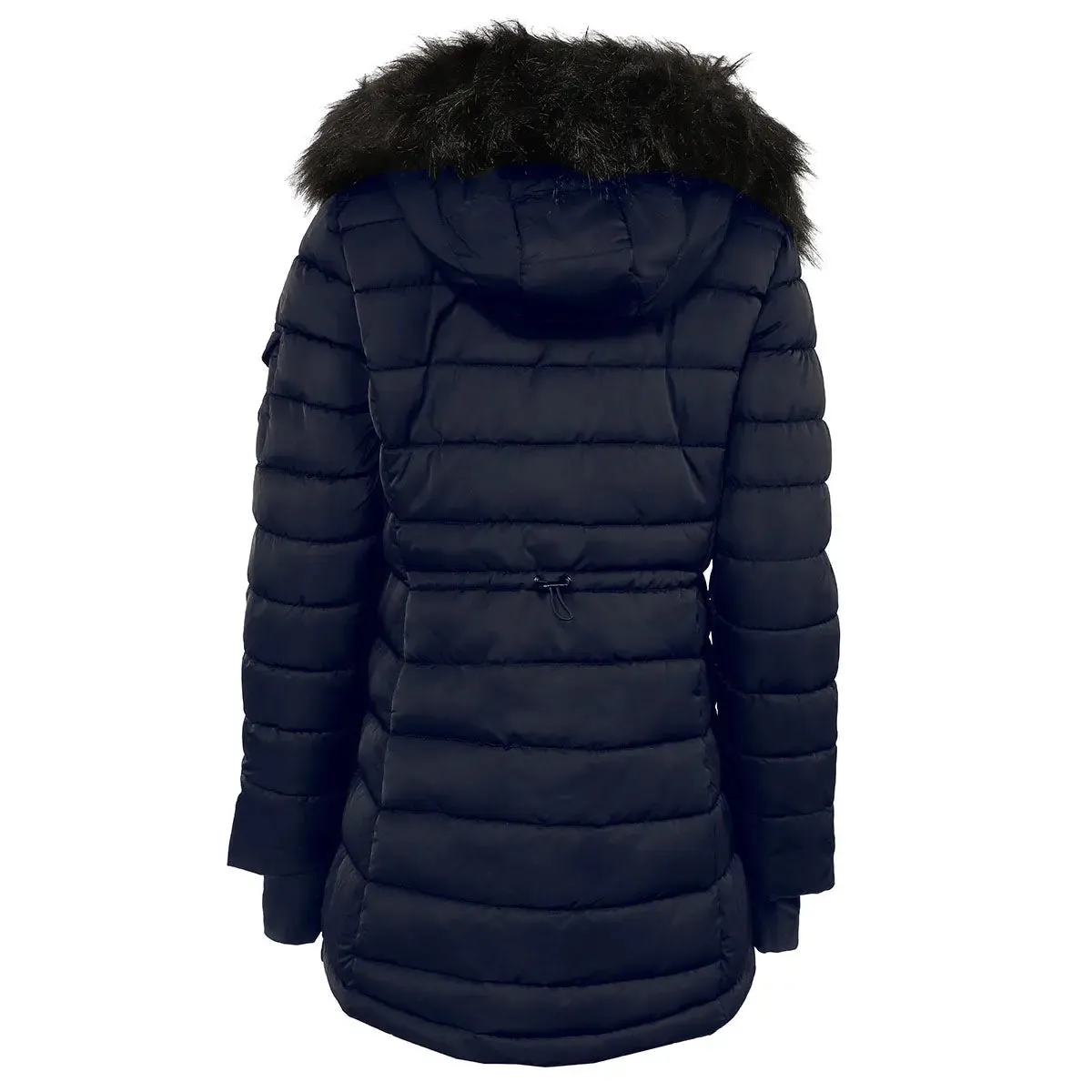 Steve Madden Women's Jacket with Fur Lined Hood