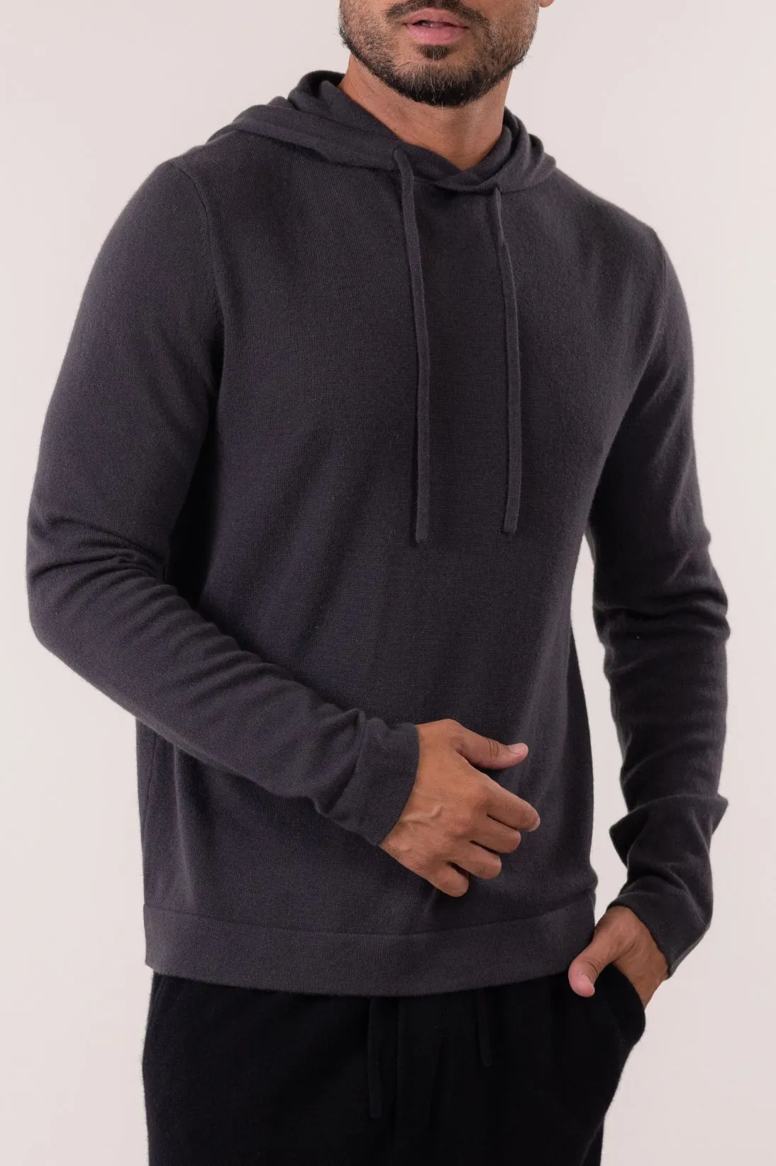 SUSTAINABLE CASHMERE HOODIE PULLOVER