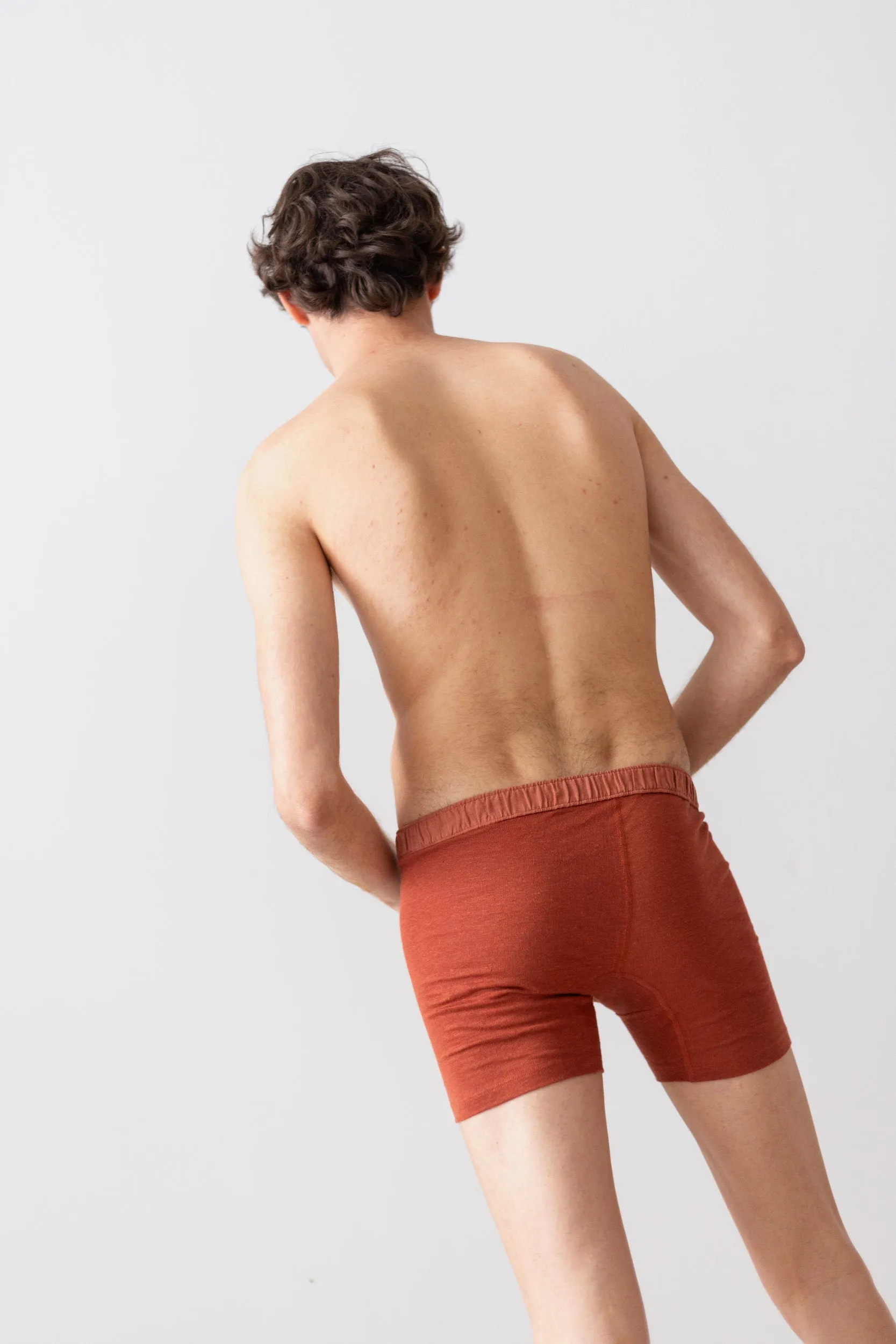 TA-CT GENDERLESS SHORT PANTS - TOMORI - RUST