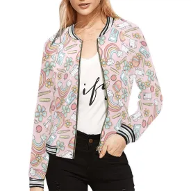 Teacher Pink Bomber Jacket for Women