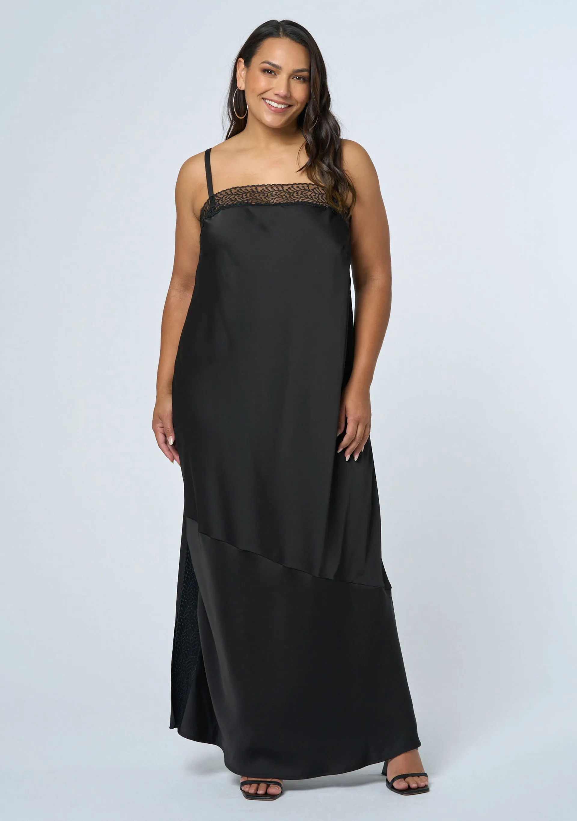 Vortex Maxi Slip Dress