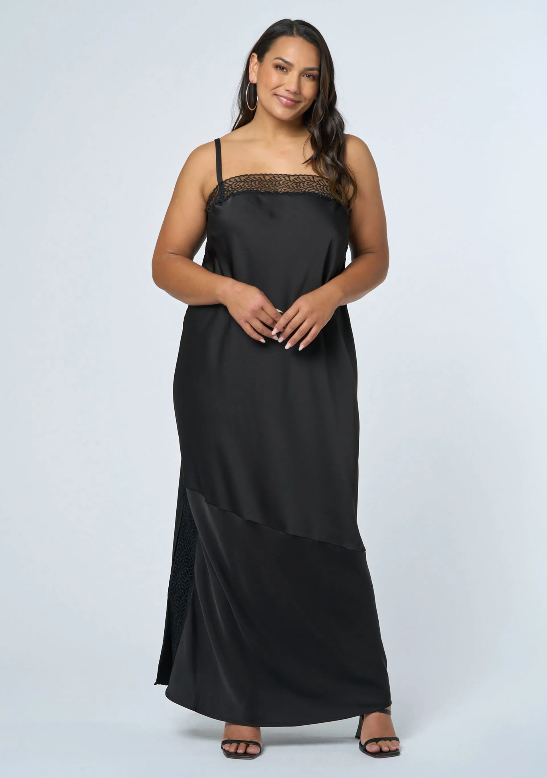 Vortex Maxi Slip Dress