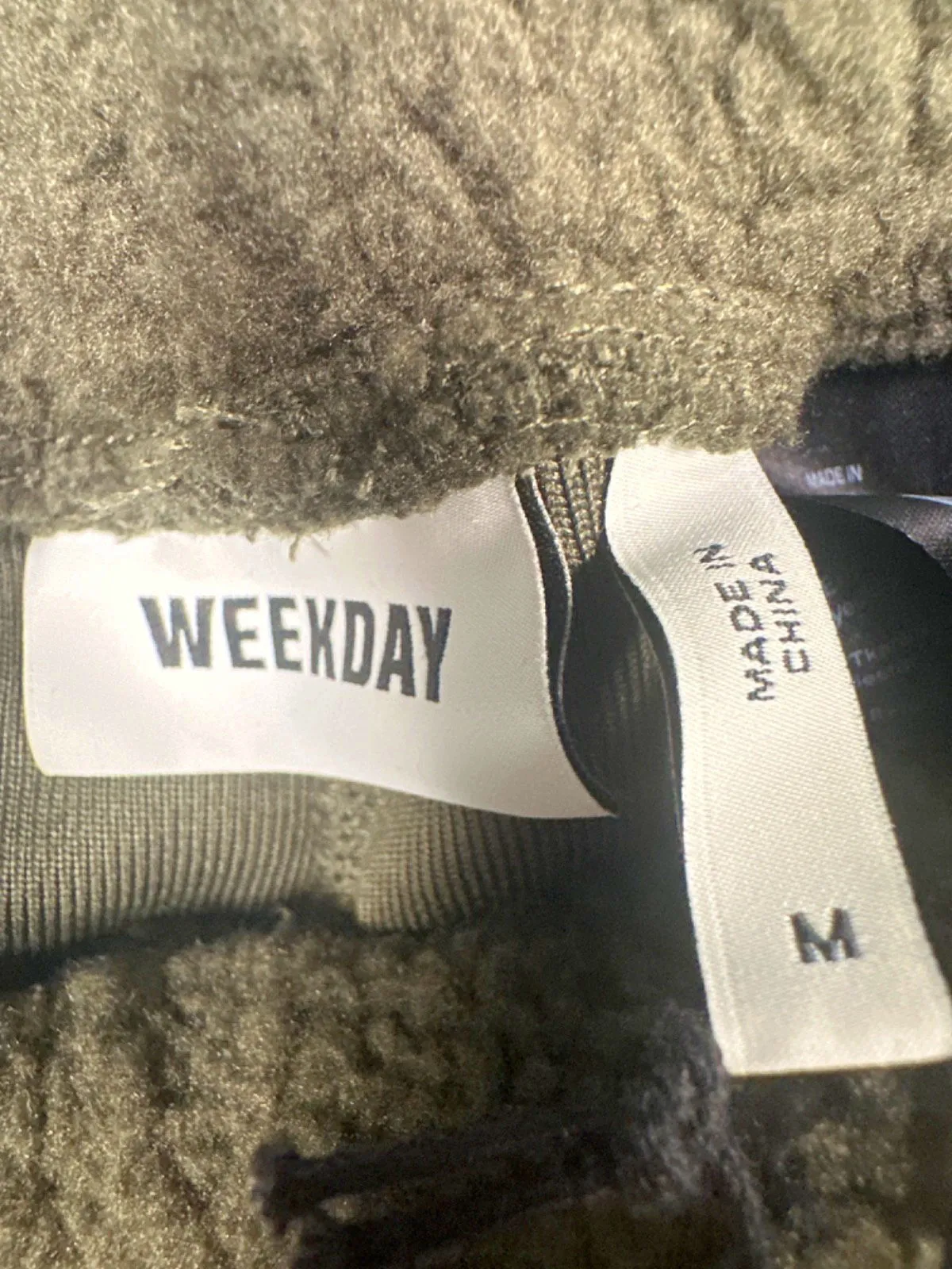 Weekday Green Ryan Pile Sweatpants M