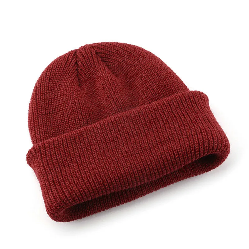 Wholesale Knit Beanie Hat With Multi color