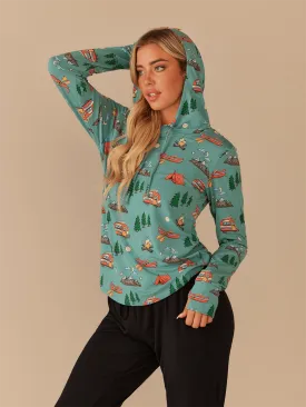 Women's Pullover Hoodie | Happy Camper