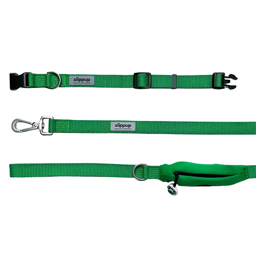 Ziippup Green Dog Collar - Size Medium